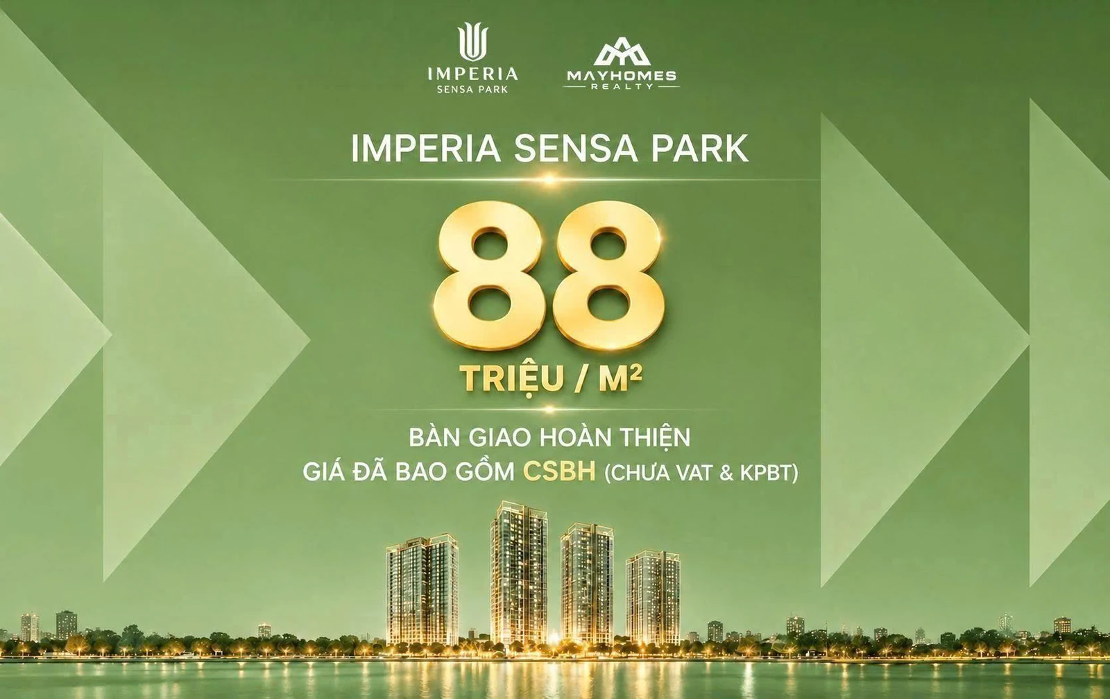 Thông tin giá bán Imperia Sensa Park từ 88 triệu một mét vuông bàn giao hoàn thiện